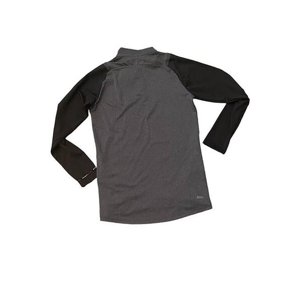 NWT Spyder Active Zip Black Red Long Sleeve Athletic Large Breathable Quick Dry - Picture 9 of 11